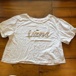 White vans crop top T-shirt